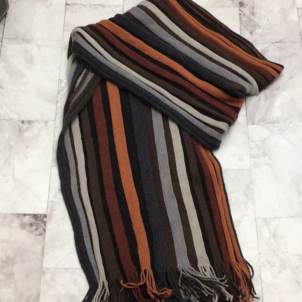 JL by V. Fracas wool blend scarf. Fall rustic colors